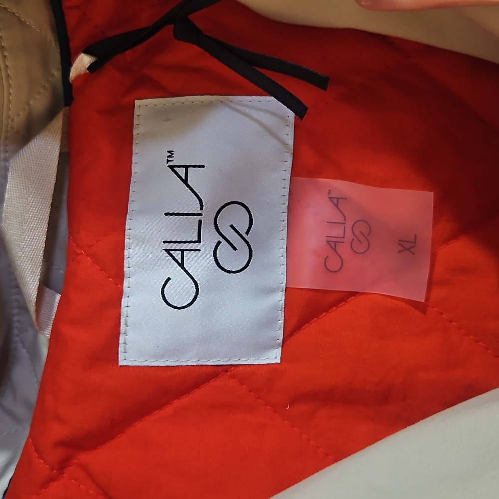 CALIA Women’s Crop Trench Jacket: KHAKI SAND: NEW WITH TAGS: SIZE XL - Picture 3 of 5